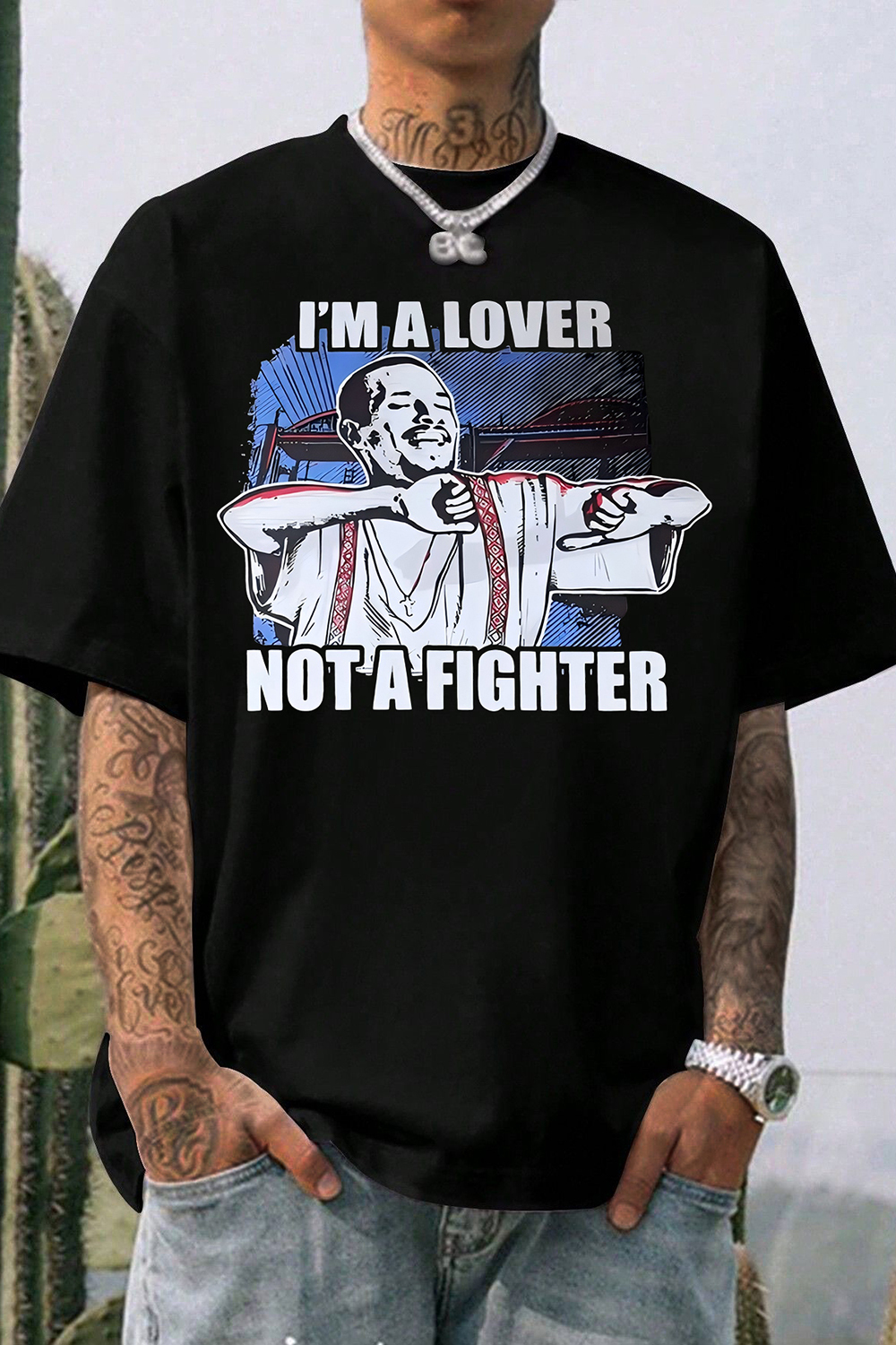 I’m A Lover Not A Fighter La Onda Tee For Men