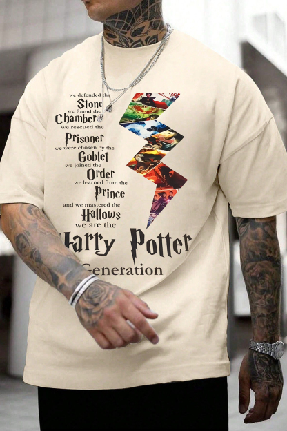 Wizard Hogwarts Potter Tee For Men