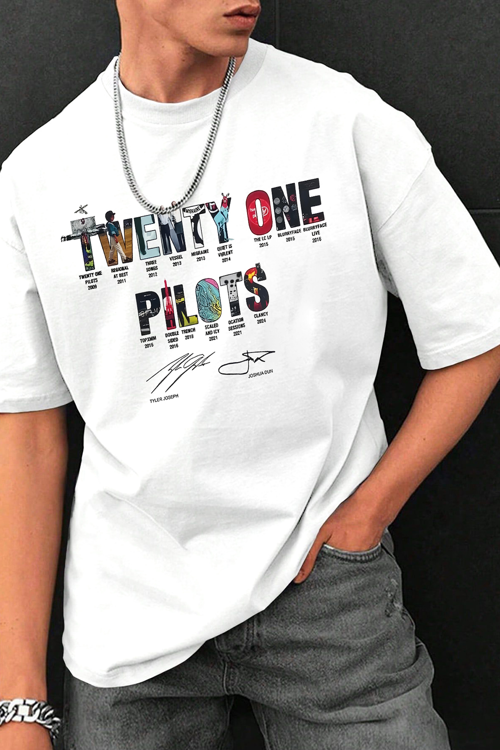 Twenty One Pilots Albums Tee For Men