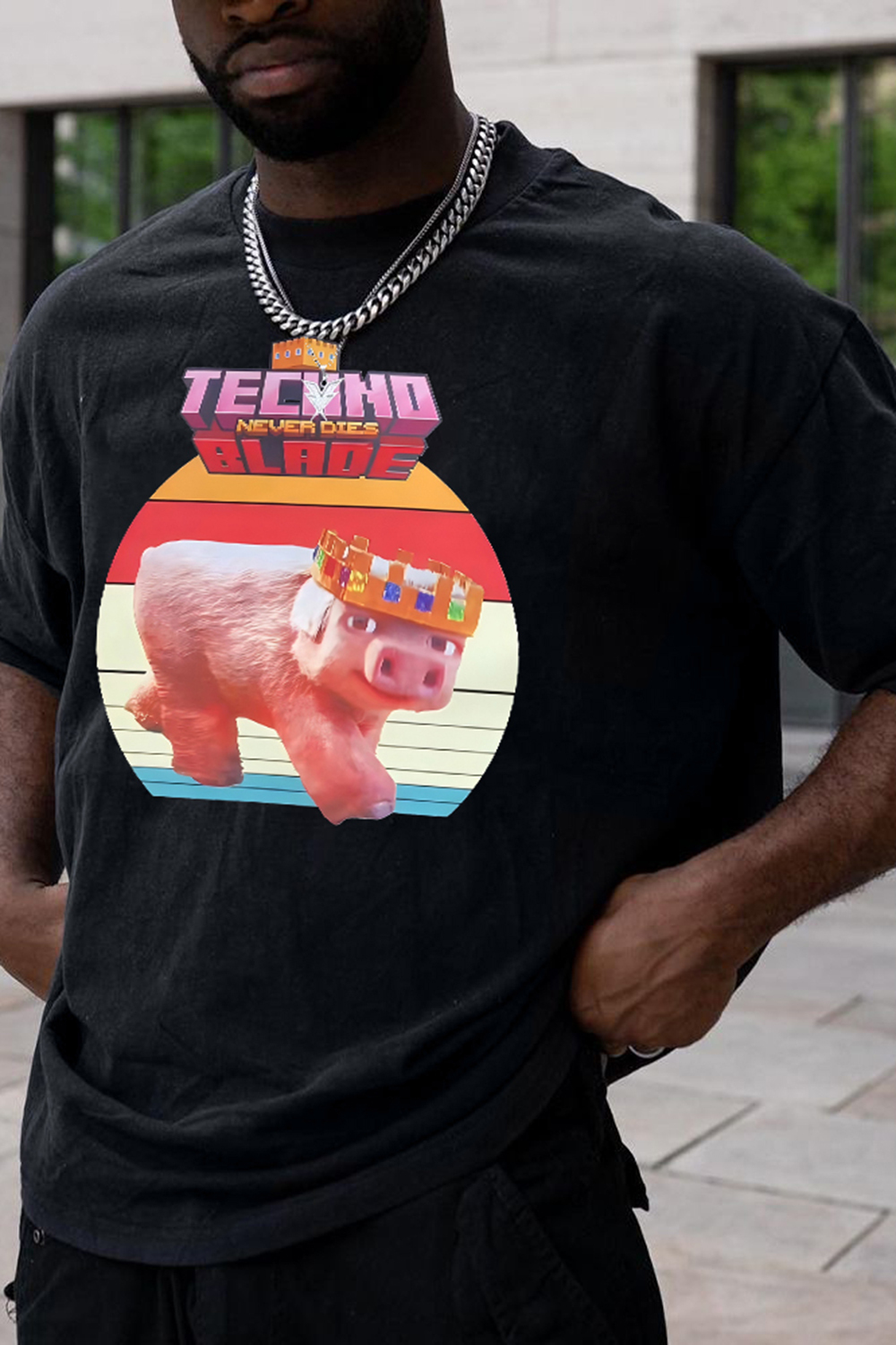 Technoblade Minecraft Tee For Men