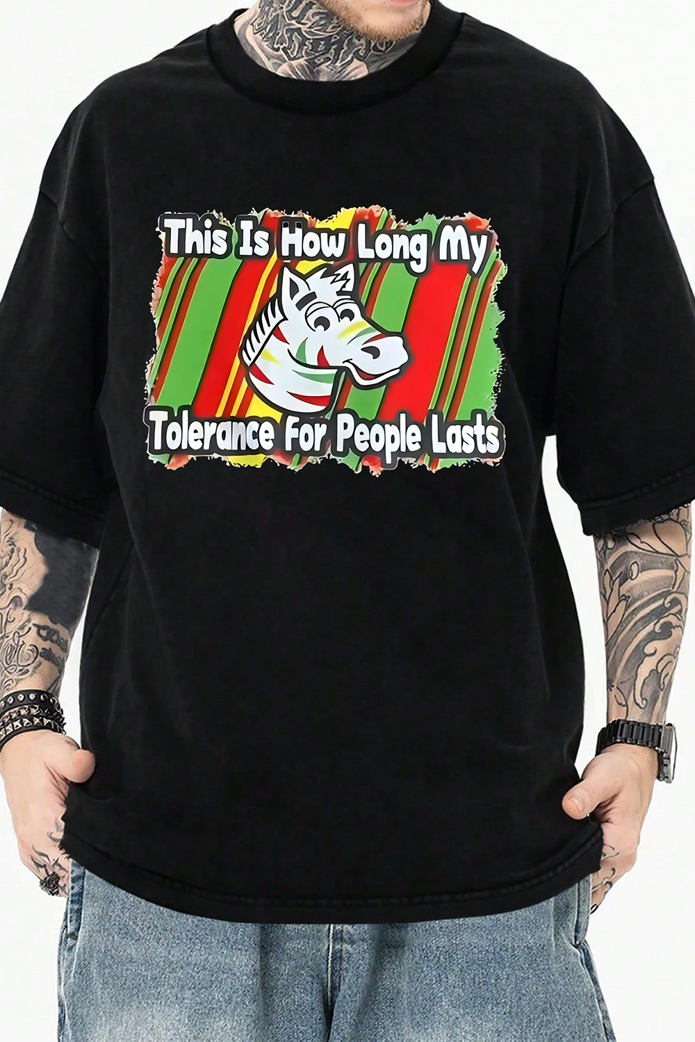 This Is How Long My Tolerance For People Lasts Tee For Men