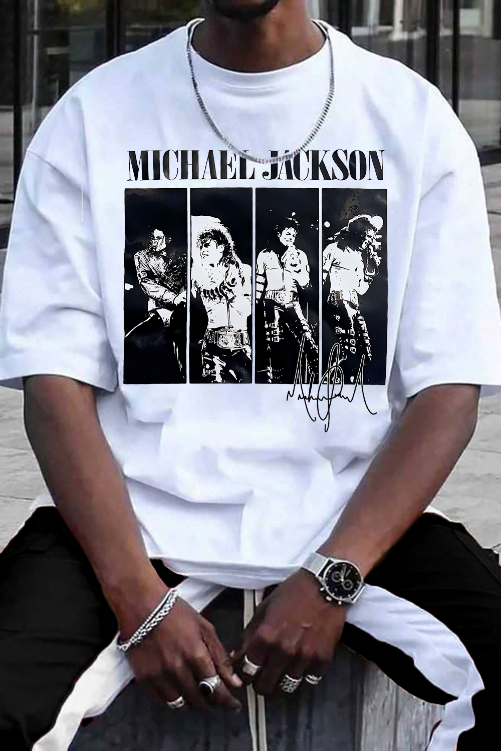 Michael Jackson Album Tee For Men