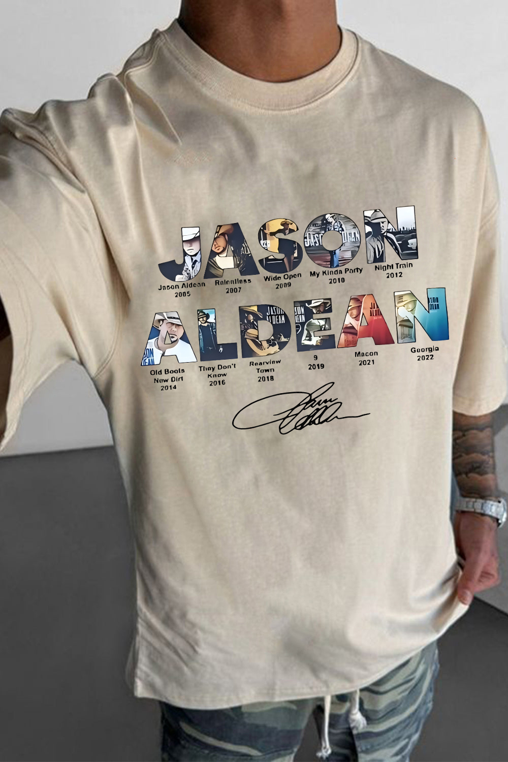 Jason Aldean Concert Tee For Men