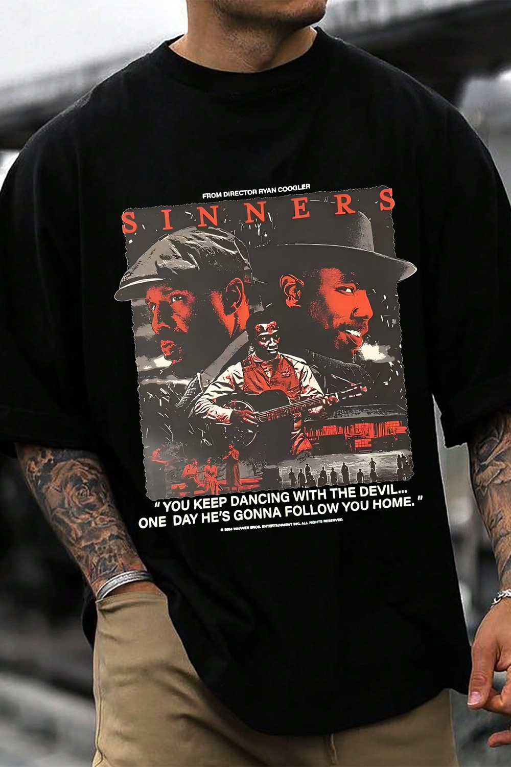 Sinners Movie Graphic Tee For Men