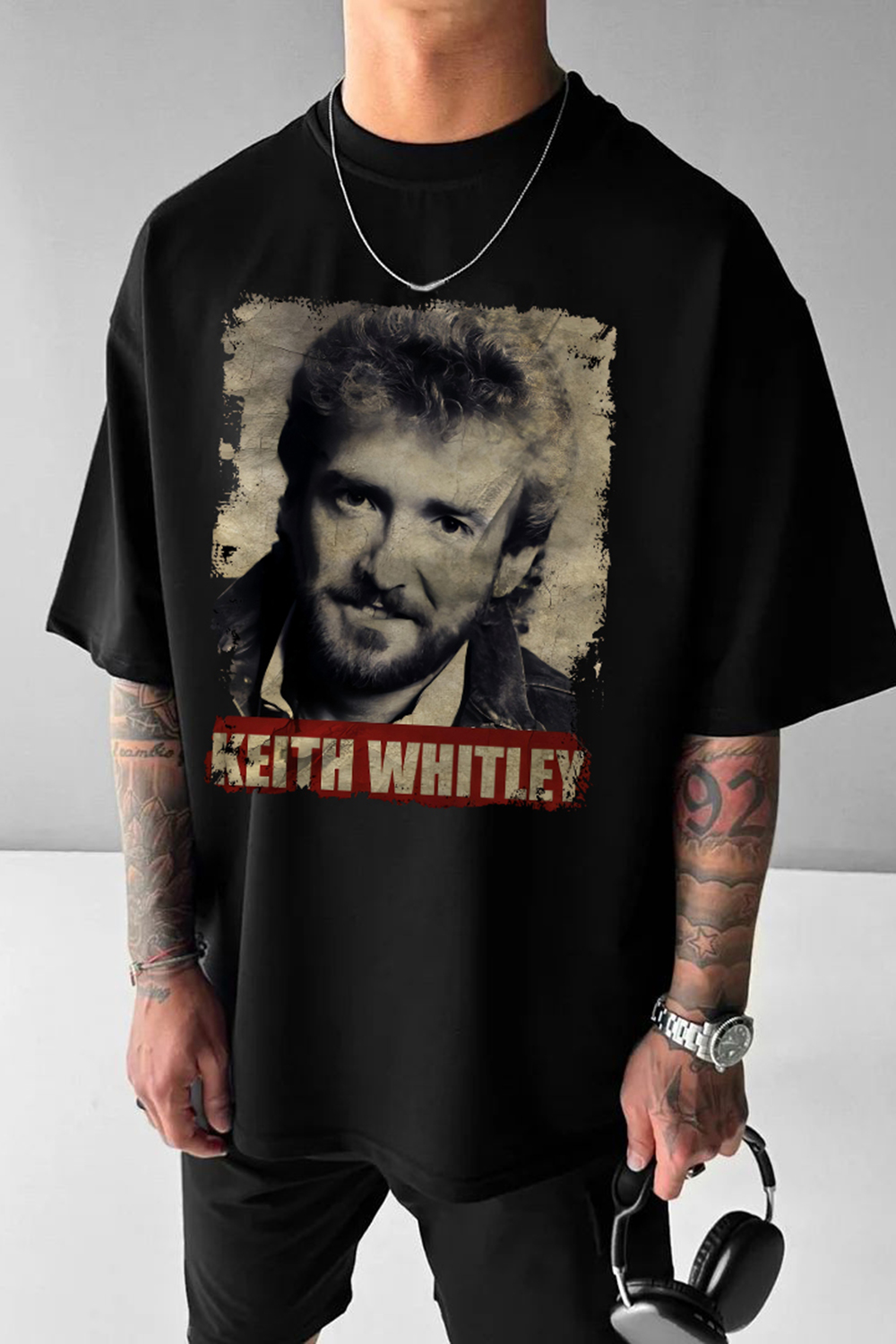 Retro Keith Whitley Tee For Men