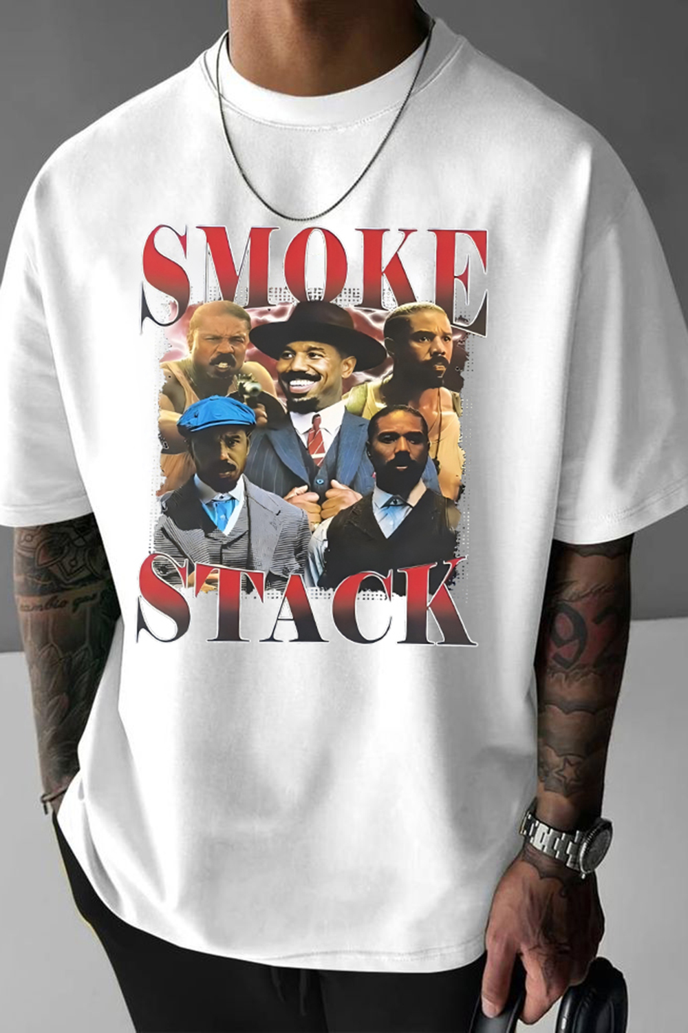 Smoke And Stack Sinners Movie Tee For Men