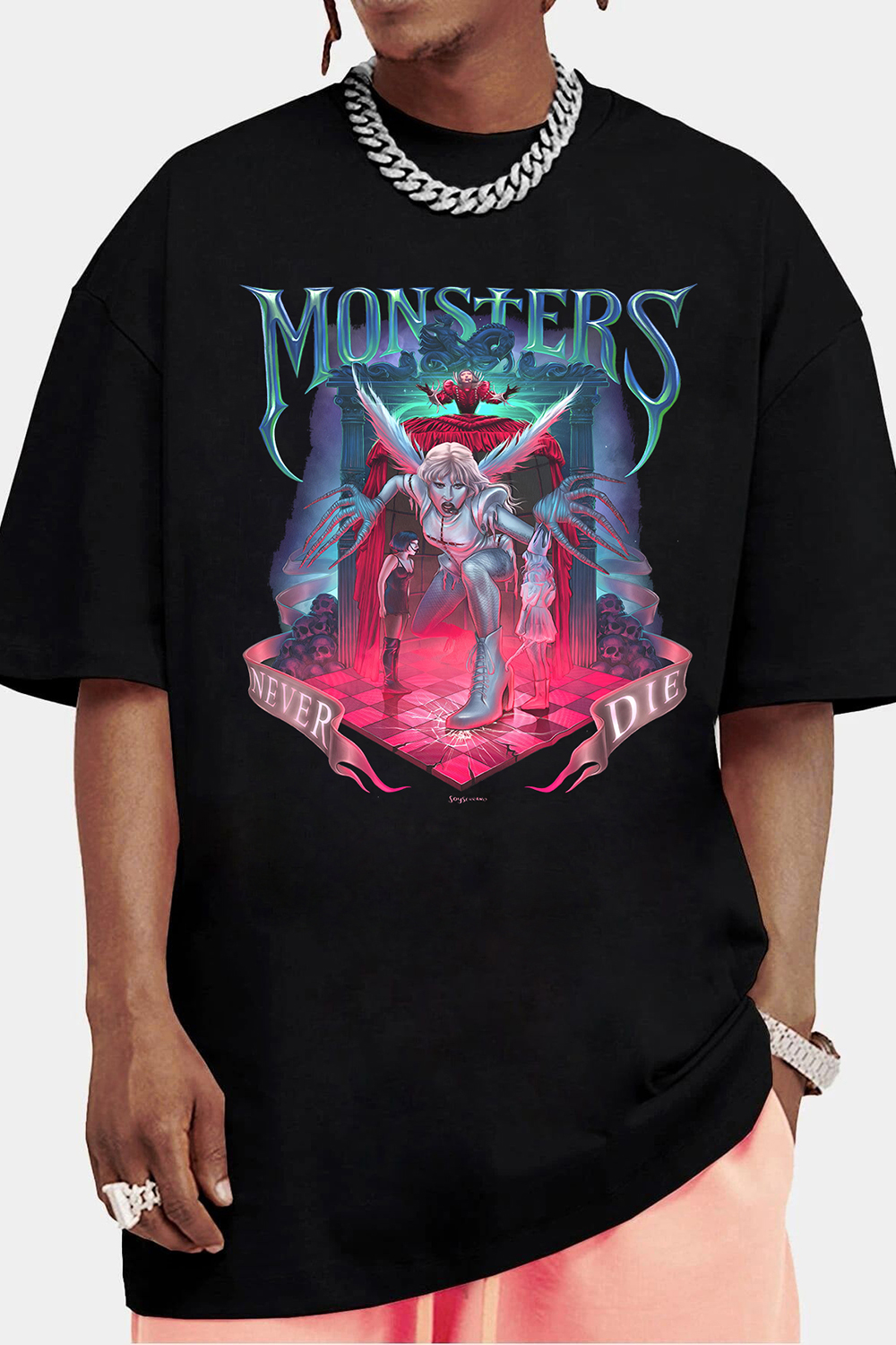 Lady Gaga Monsters Never Die Tee For Men