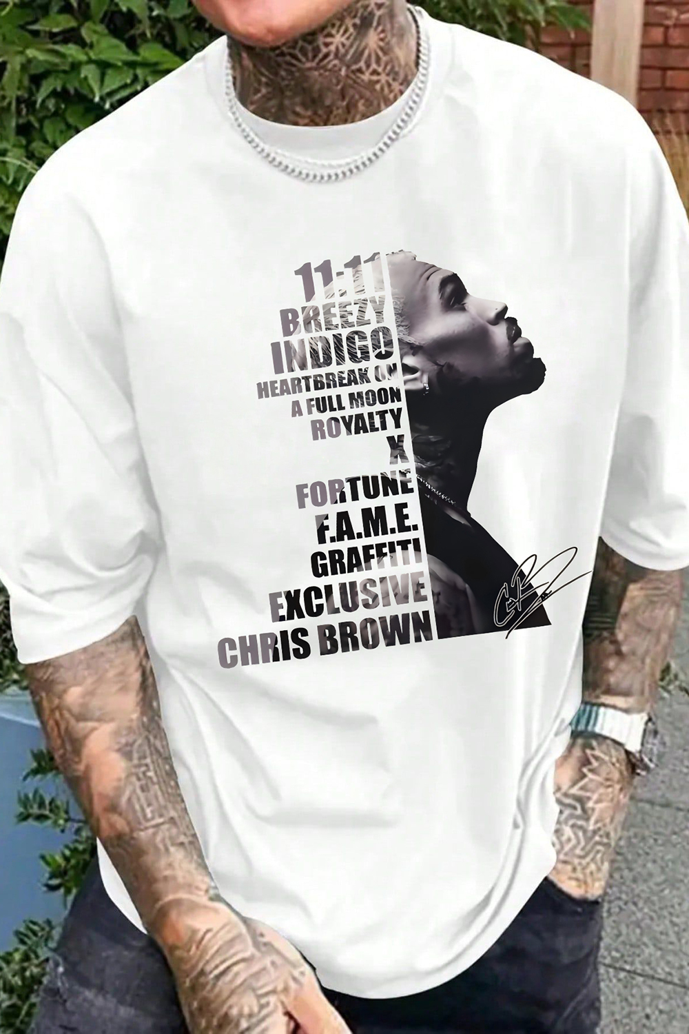Chris Brown Tour Tee For Men