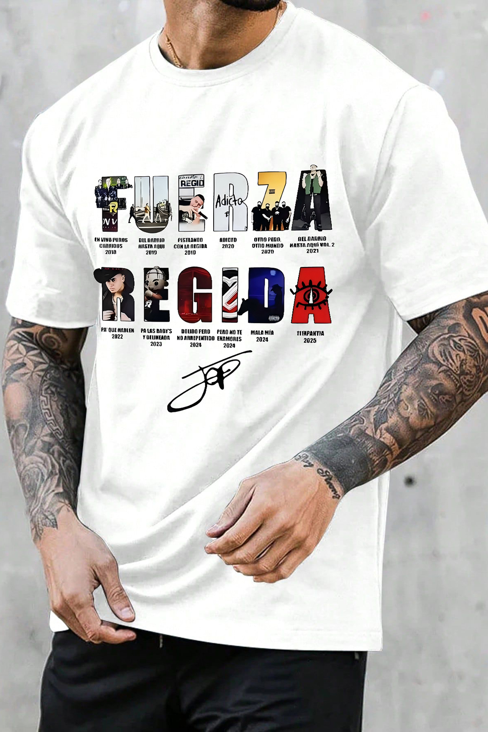 Fuerza Regida Album Tee For Men