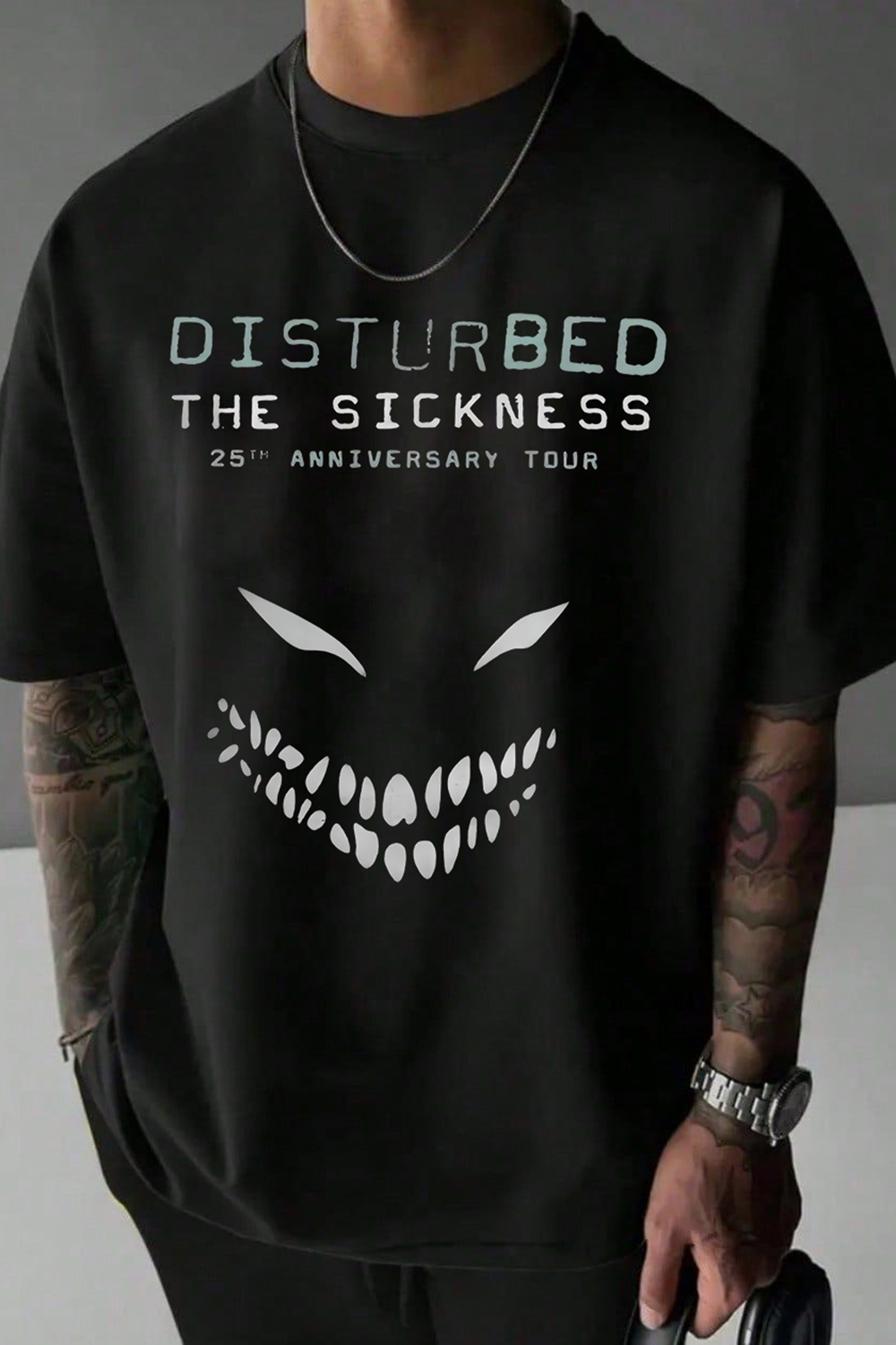Disturbed The Sickness 25th Anniversary Tour Tee For Men