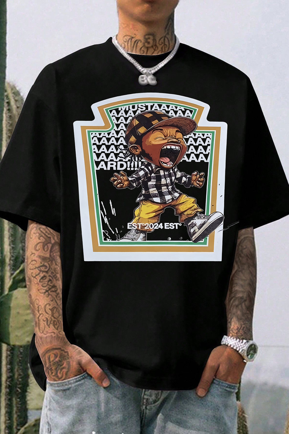 Mustarddd Kendrick Lamar Tee For Men