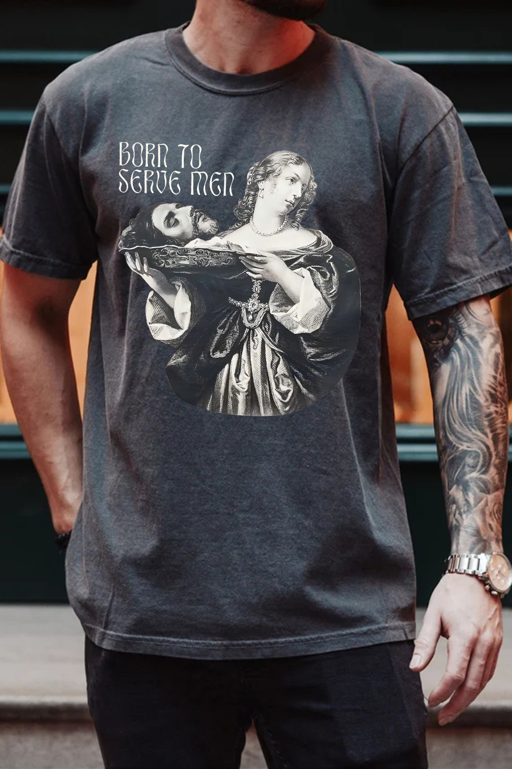 Born to Serve Feminist Tee For Men