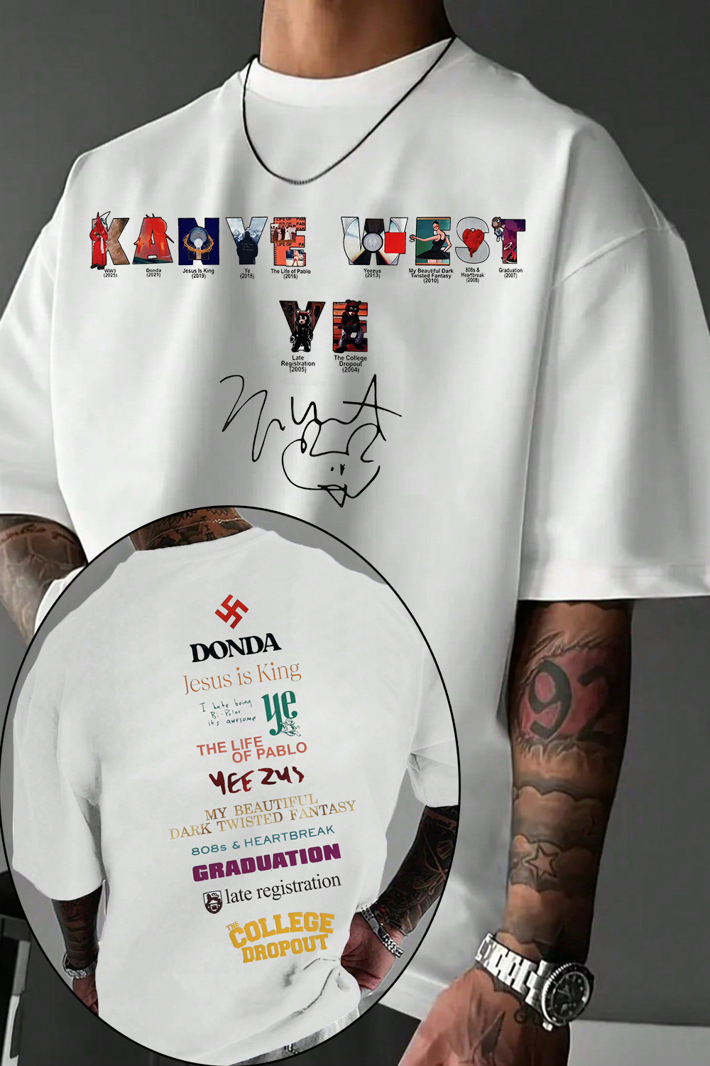 Kanye West Album Tee For Men