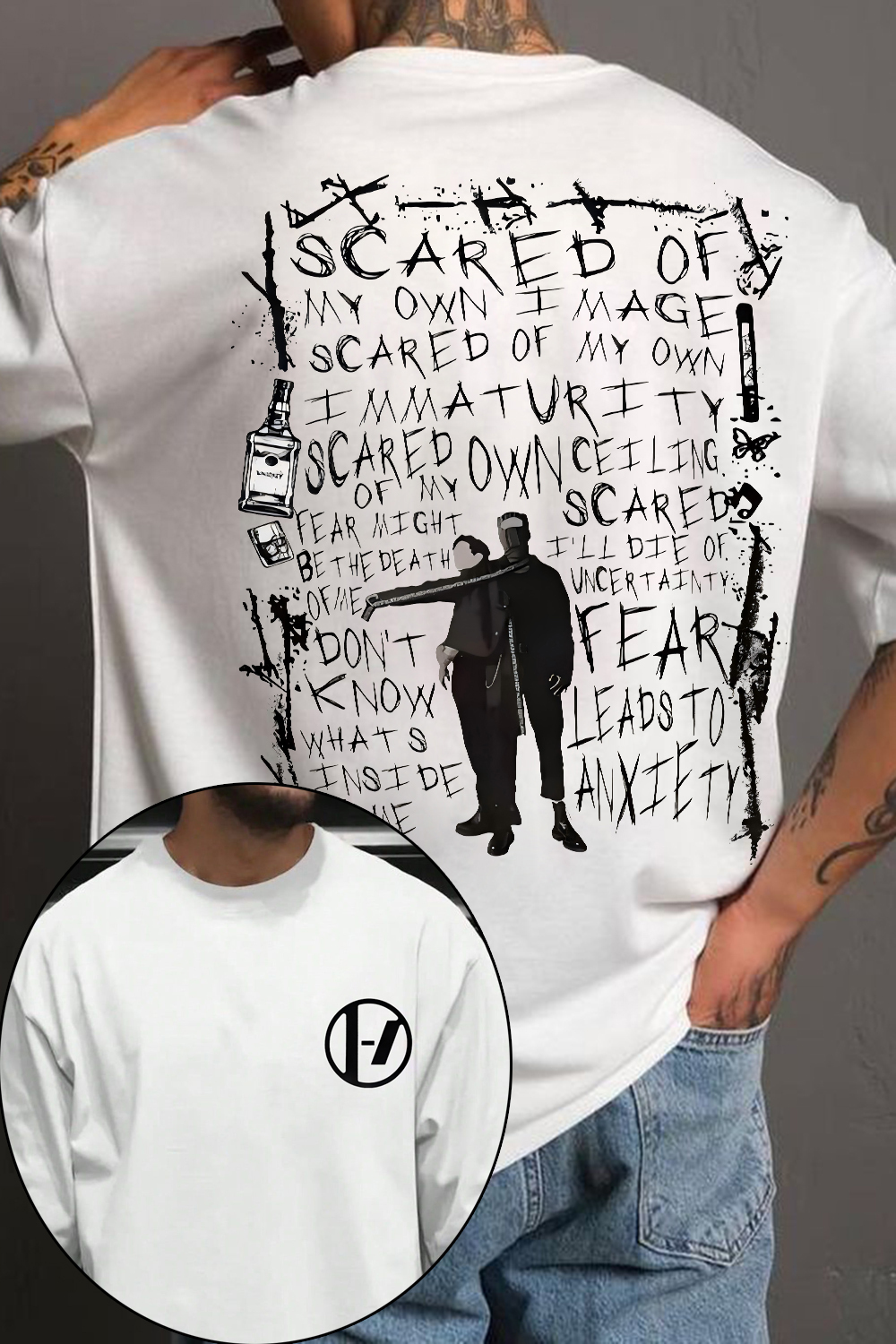 Scared Twenty One Pilots Tee For Men