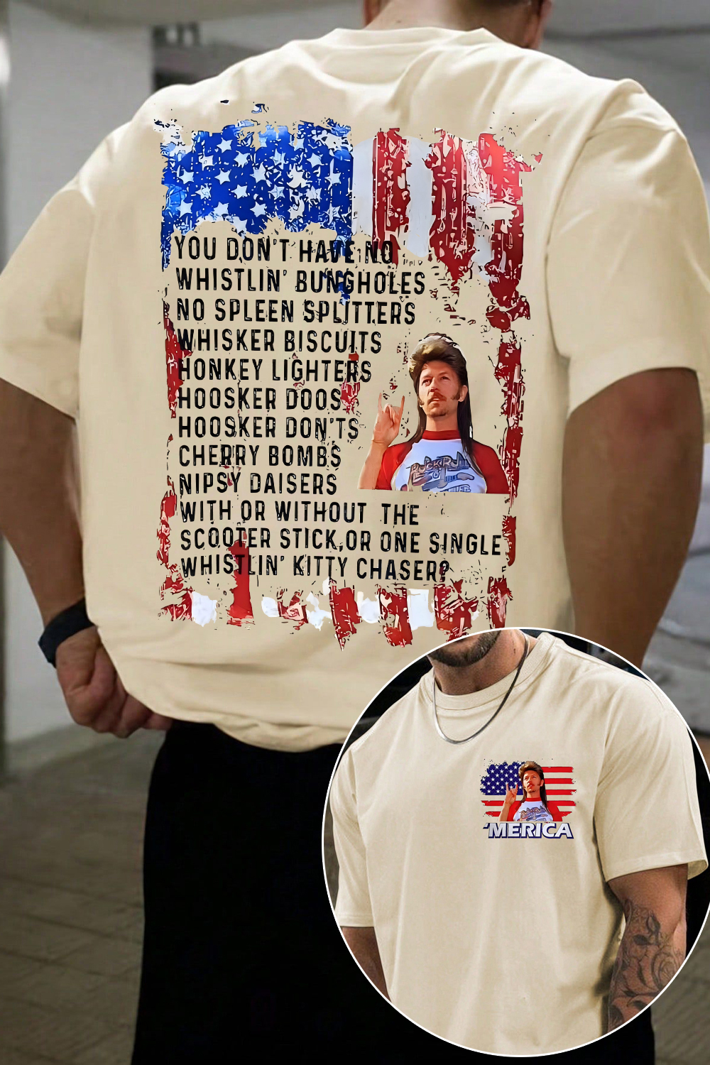 Joe Dirt Merica 4th of July Tee For Men