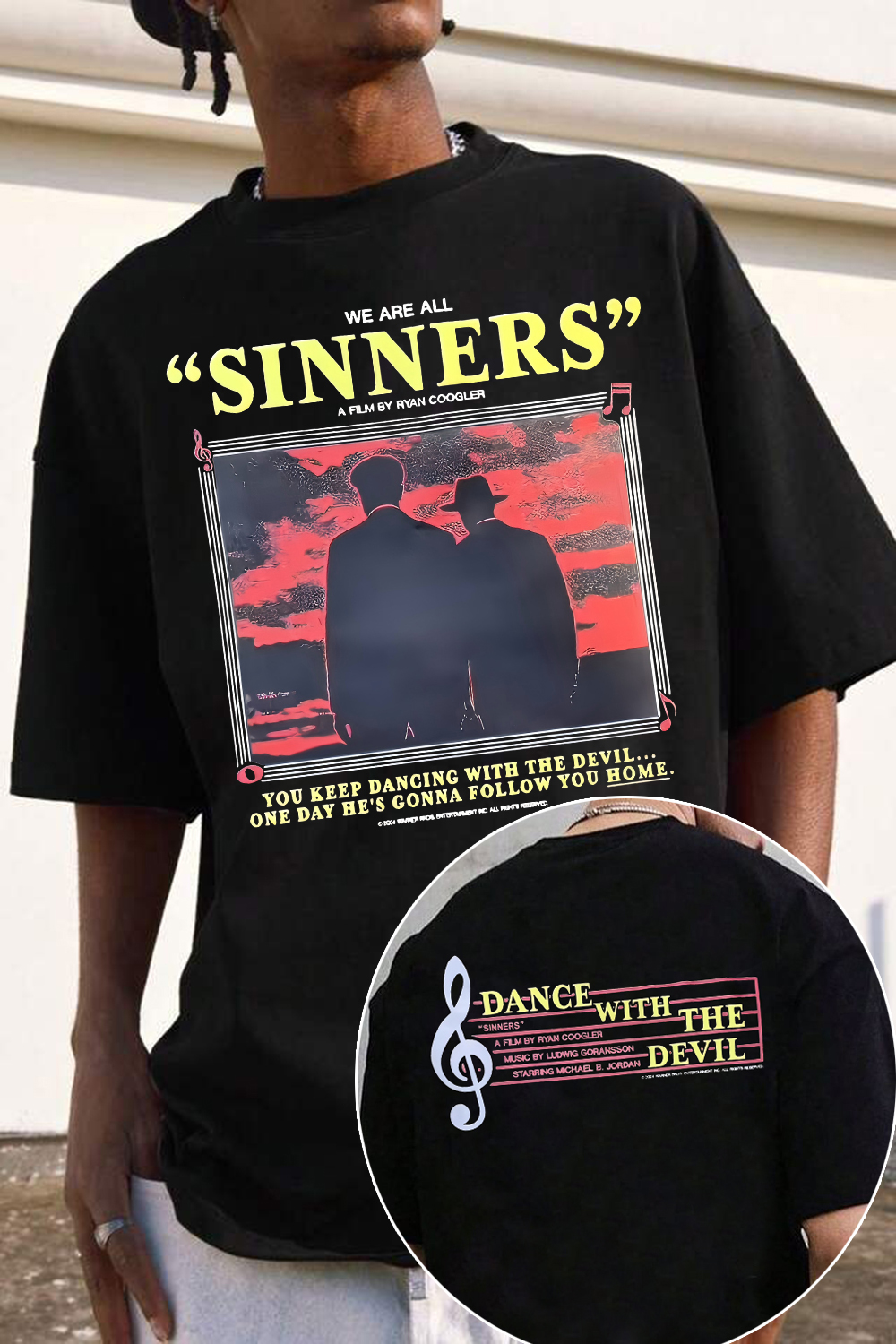 Sinners Horror Movie Tee For Men