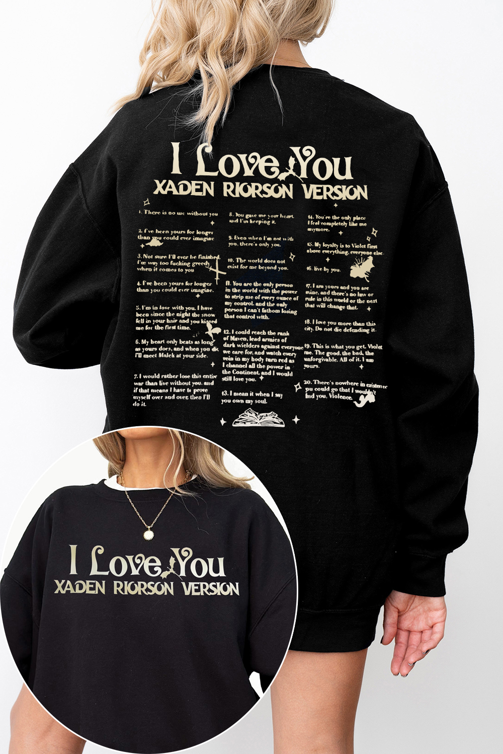 Xaden Riorson Fourth Wing Basgiath Sweatshirt For Women