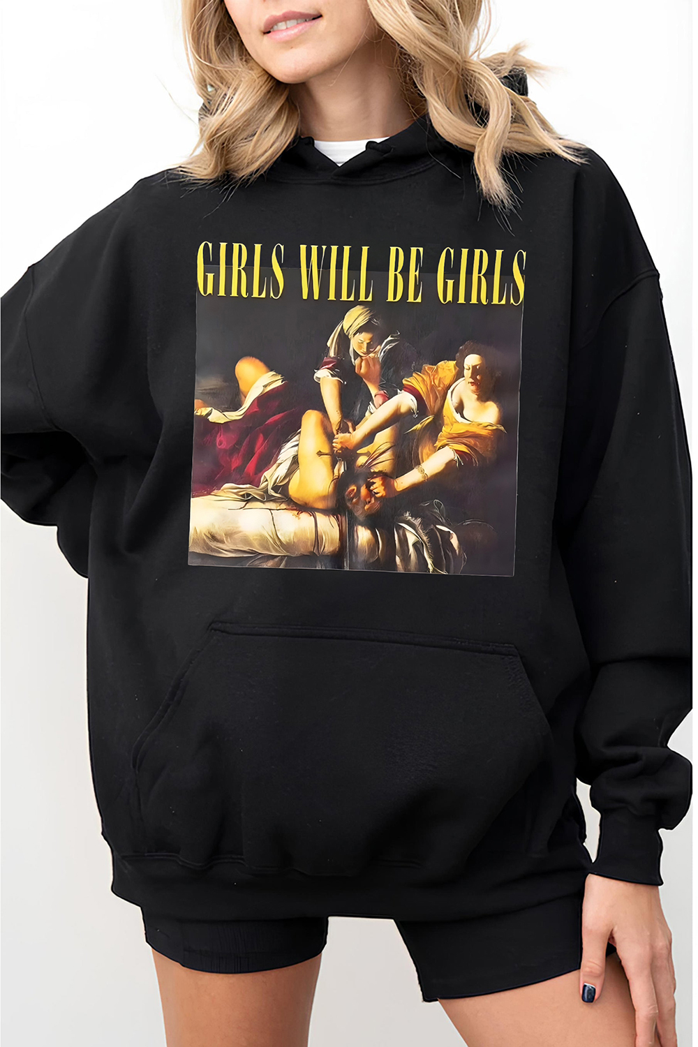 Your Body My Choice Girls Will Be Girls Graphic Sweatshirt For Women