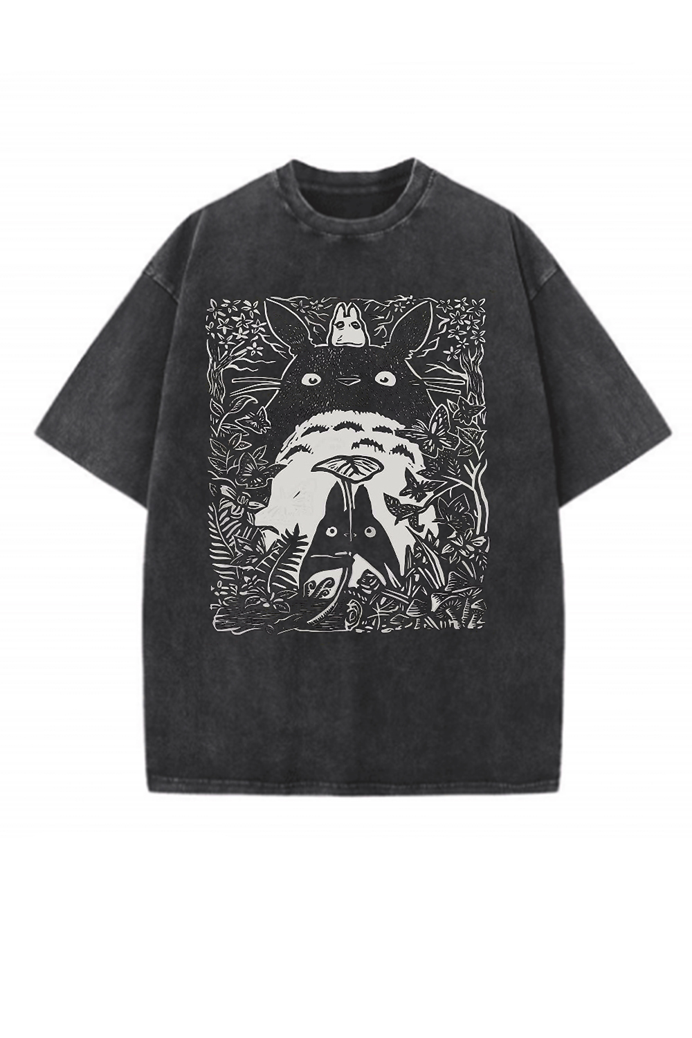 Vintage My Neighbor Totoro Washed Tee For Men