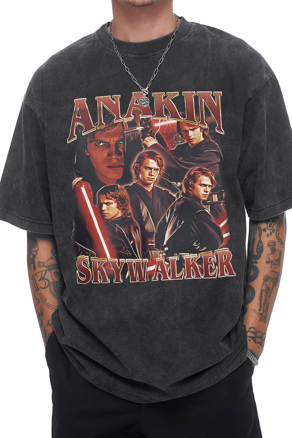 Anakin Skywalker Washed Tee For Men
