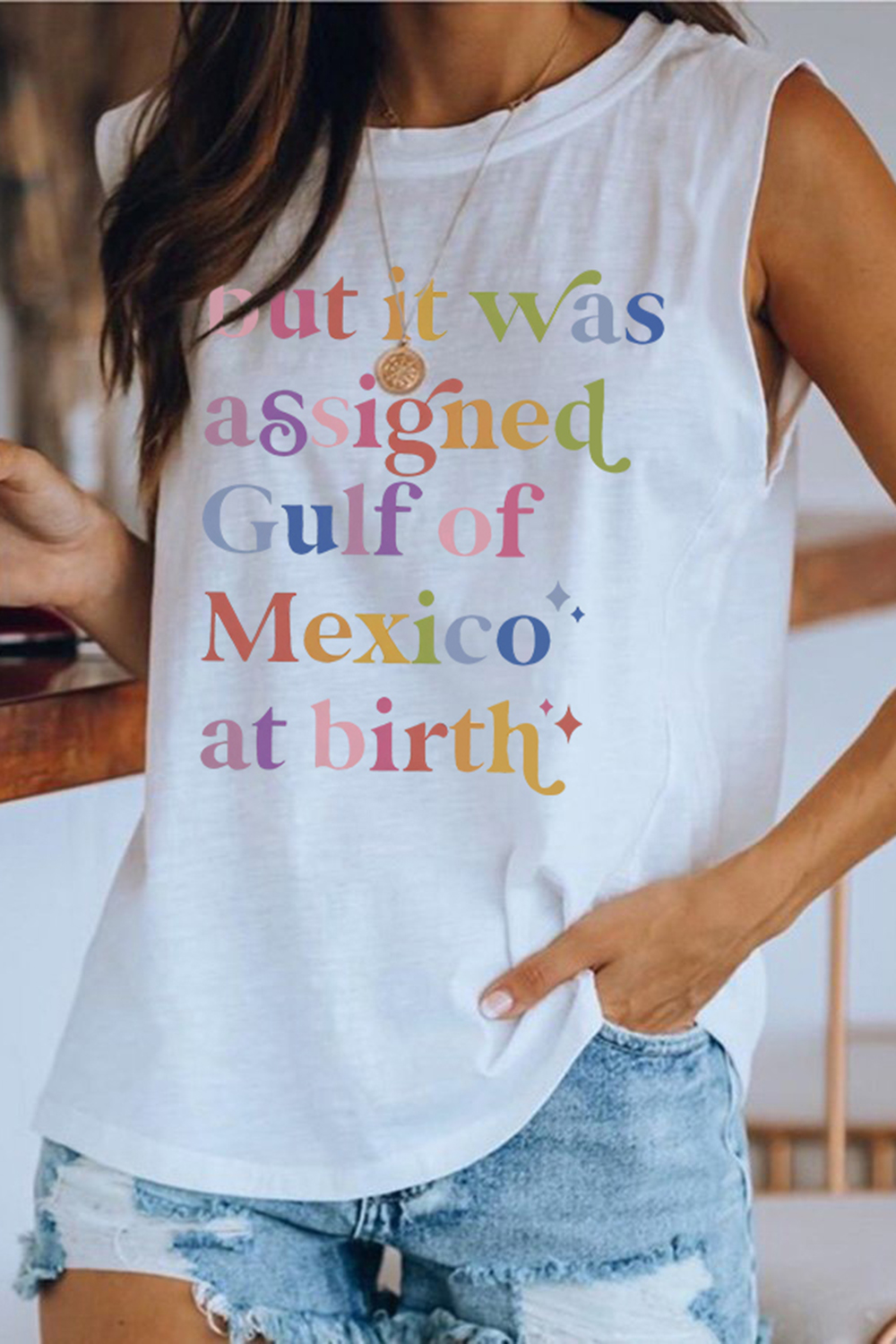 But It Was Assigned Gulf of Mexico at Birth Gulf of Mexico Tank Tee For Women