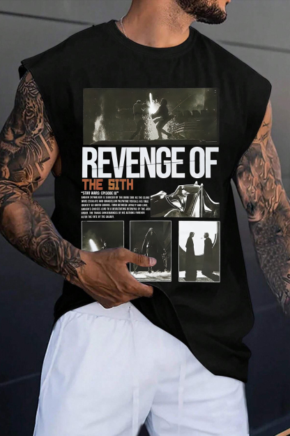 20th Anniversary Movie Revenge of the Sith Tank Tee For Men