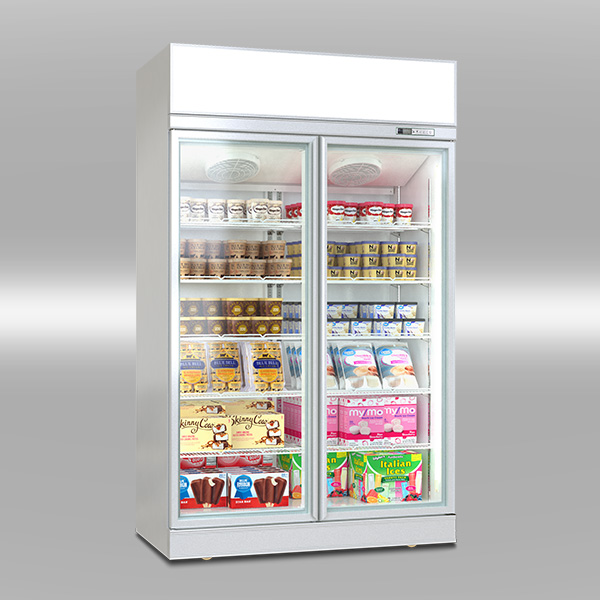 Luxury top mount showcase freezer