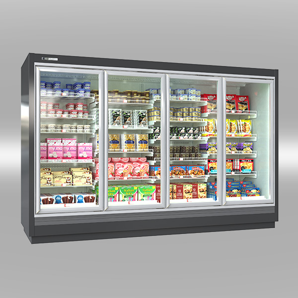 Remote closed multideck freezer