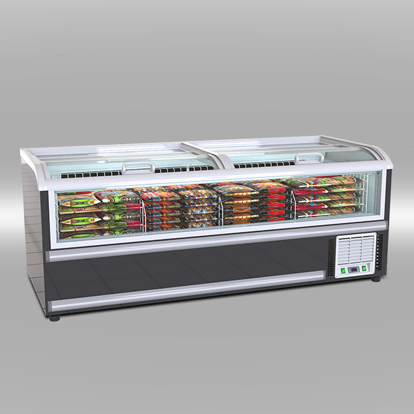 WRAP-AROUND GLASS COMBINE ISLAND FREEZER