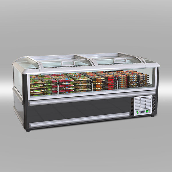 WRAP-AROUND GLASS COMBINE ISLAND FREEZER