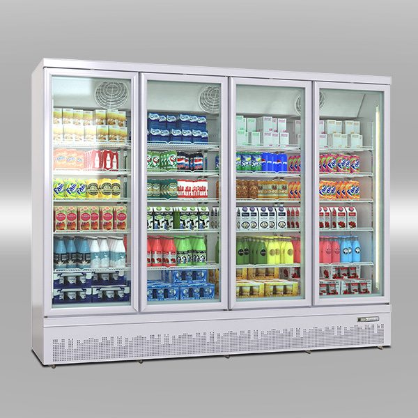 Luxury bottom mount showcase cooler