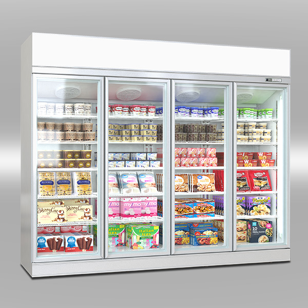 Luxury top mount showcase freezer