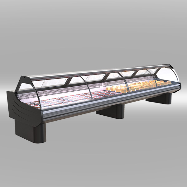 CURVED GLASS DELI SERVE-OVER COUNTER