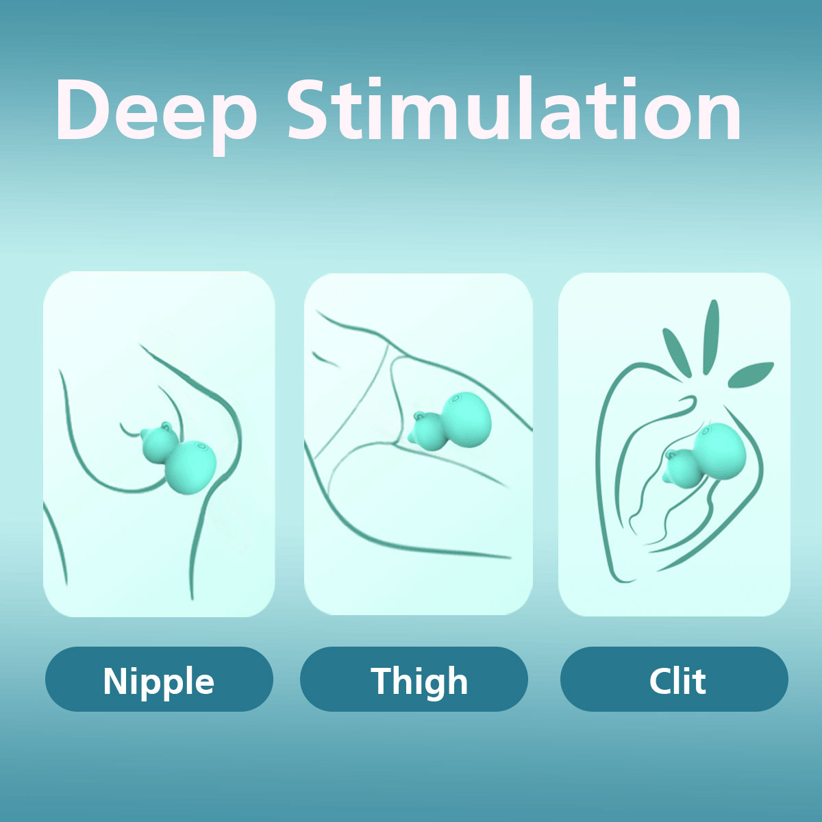  Bullet Vibrator for Women - Soft Full silicone Sucking Vibrator with 10 vibration Modes, Gourd shaped WaterproofVibrating Dildo Personal Massager