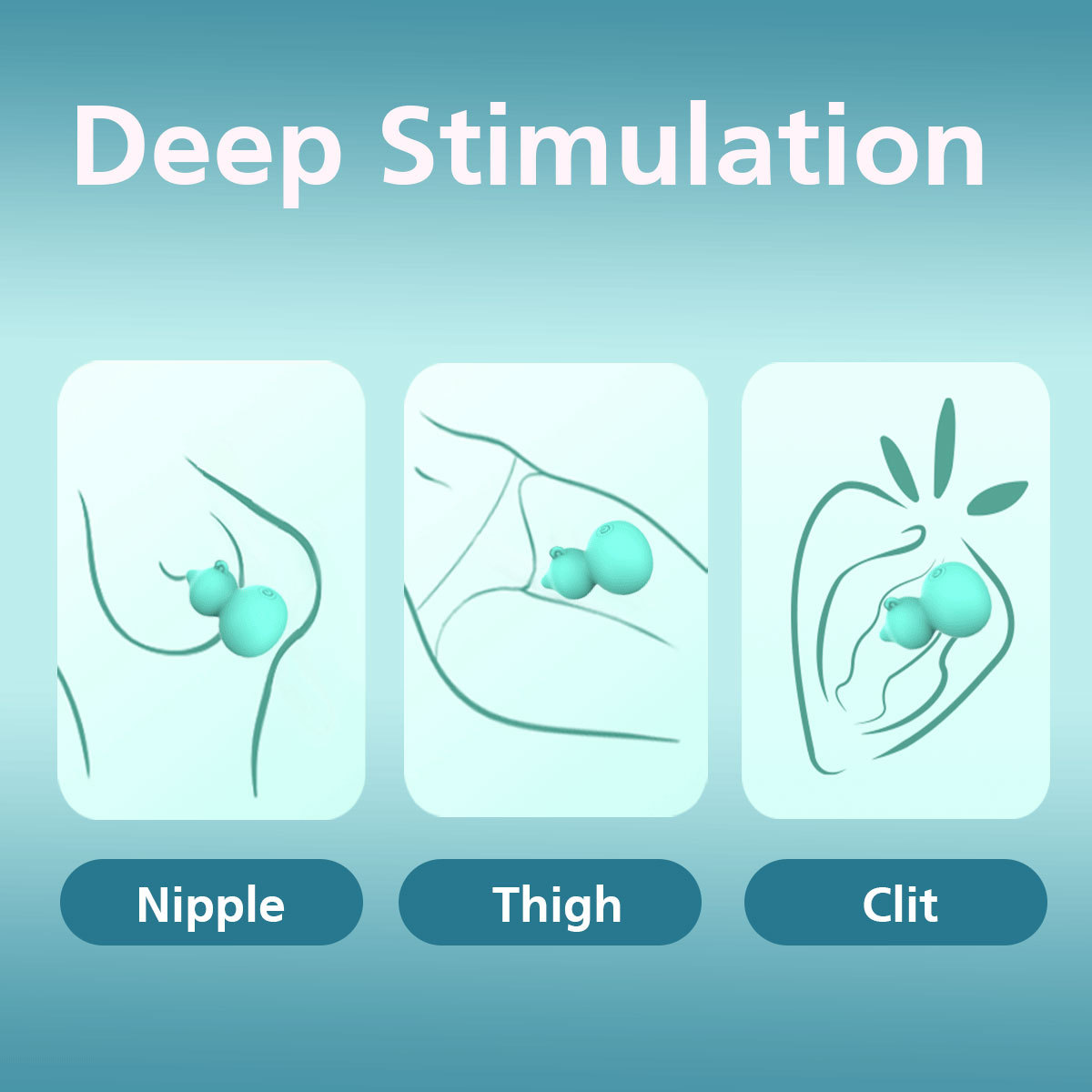  Bullet Vibrator for Women - Soft Full silicone Sucking Vibrator with 10 vibration Modes, Gourd shaped WaterproofVibrating Dildo Personal Massager