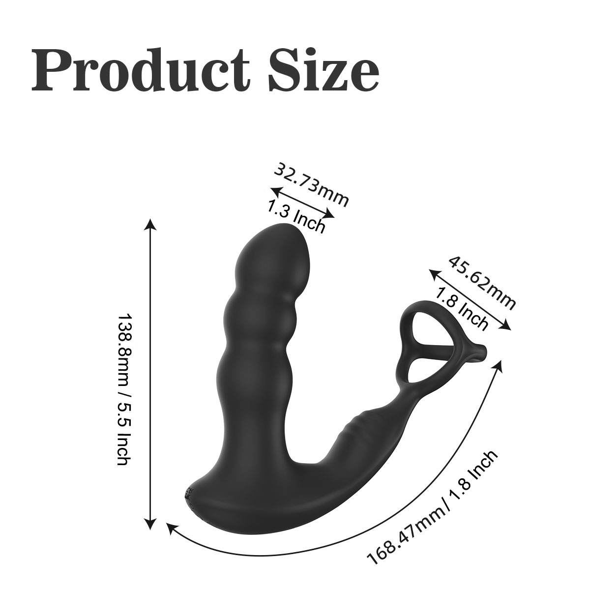 Thrusting Anal Prostate Massager, vibrating Butt Plug and Cock Ring for Gay Couples, LGBTQ sextoy with 8 Vibration Modes 360" rotation, Waterproof Wireless Remote Control for Men’s Anal Stimulation and Enhanced Pleasure