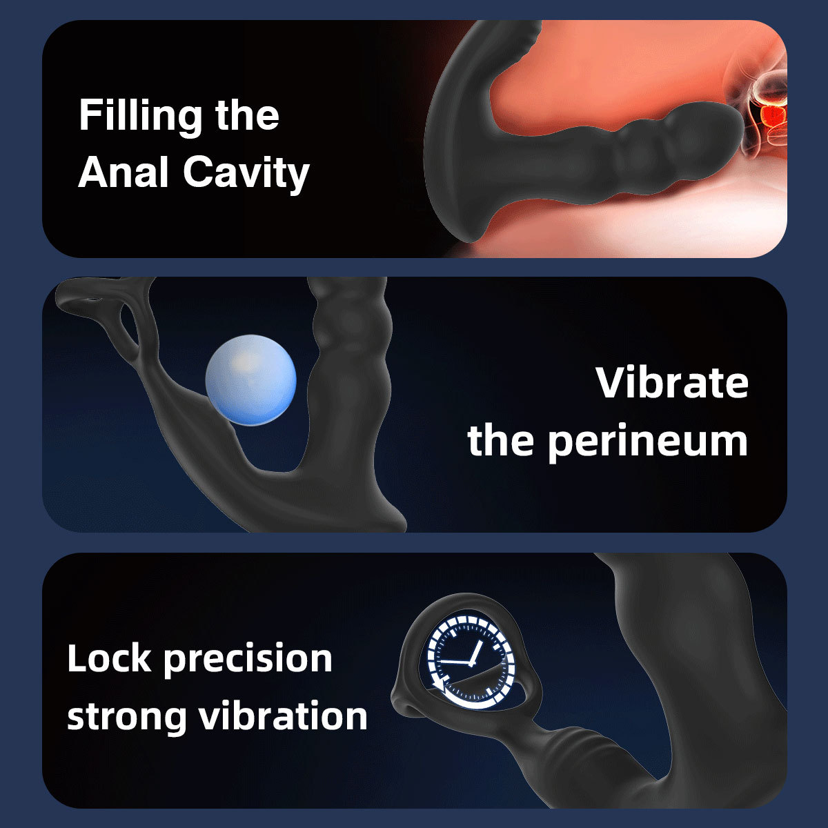Thrusting Anal Prostate Massager, vibrating Butt Plug and Cock Ring for Gay Couples, LGBTQ sextoy with 8 Vibration Modes 360" rotation, Waterproof Wireless Remote Control for Men’s Anal Stimulation and Enhanced Pleasure