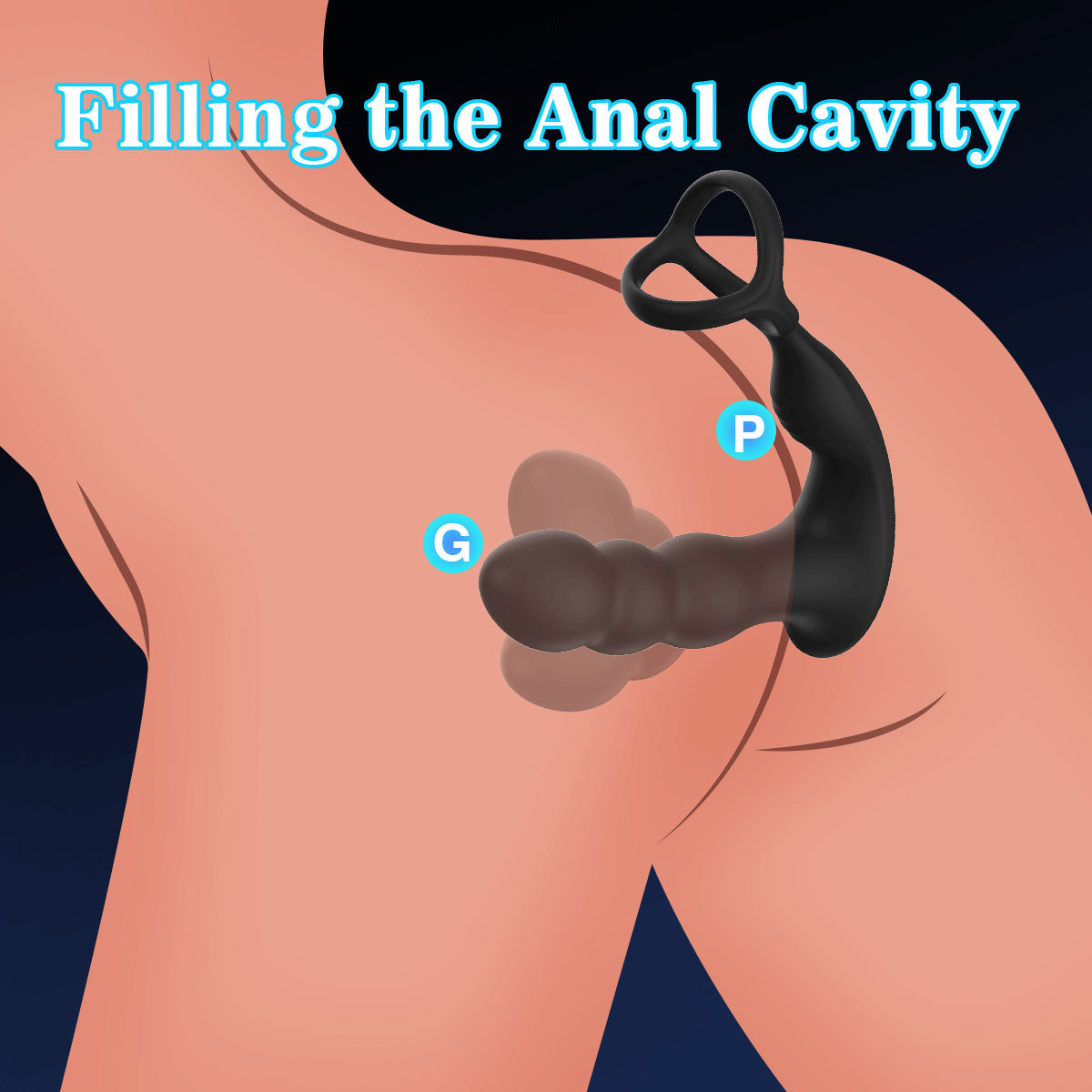 Thrusting Anal Prostate Massager, vibrating Butt Plug and Cock Ring for Gay Couples, LGBTQ sextoy with 8 Vibration Modes 360" rotation, Waterproof Wireless Remote Control for Men’s Anal Stimulation and Enhanced Pleasure