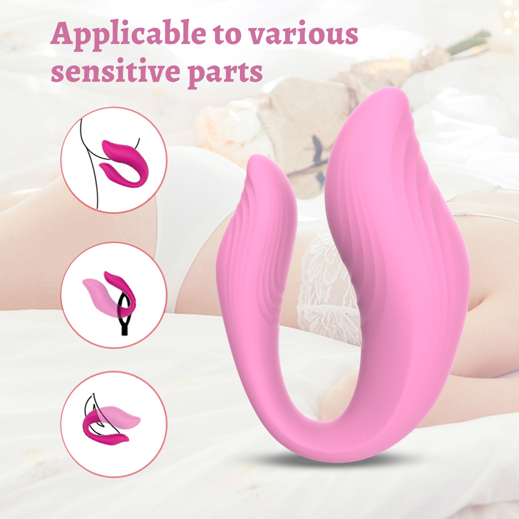 Remote Control vibrator for Anal and Clitoral Stimulation, Sex Toy for Women and Couples, Full silicone Panty Vibrating Butt Plug and 10 Vibration Modes for Pleasure at Both Ends