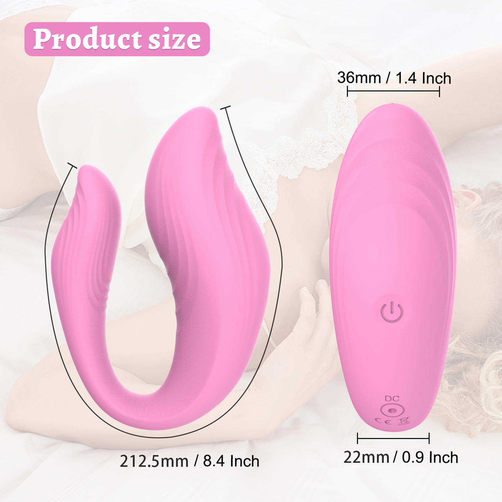 Remote Control vibrator for Anal and Clitoral Stimulation, Sex Toy for Women and Couples, Full silicone Panty Vibrating Butt Plug and 10 Vibration Modes for Pleasure at Both Ends