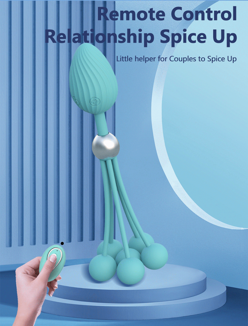 Multi-vibration beads anal plug Hot product for men and women, couples share anal plug with multiple beads, can vibrate into the body