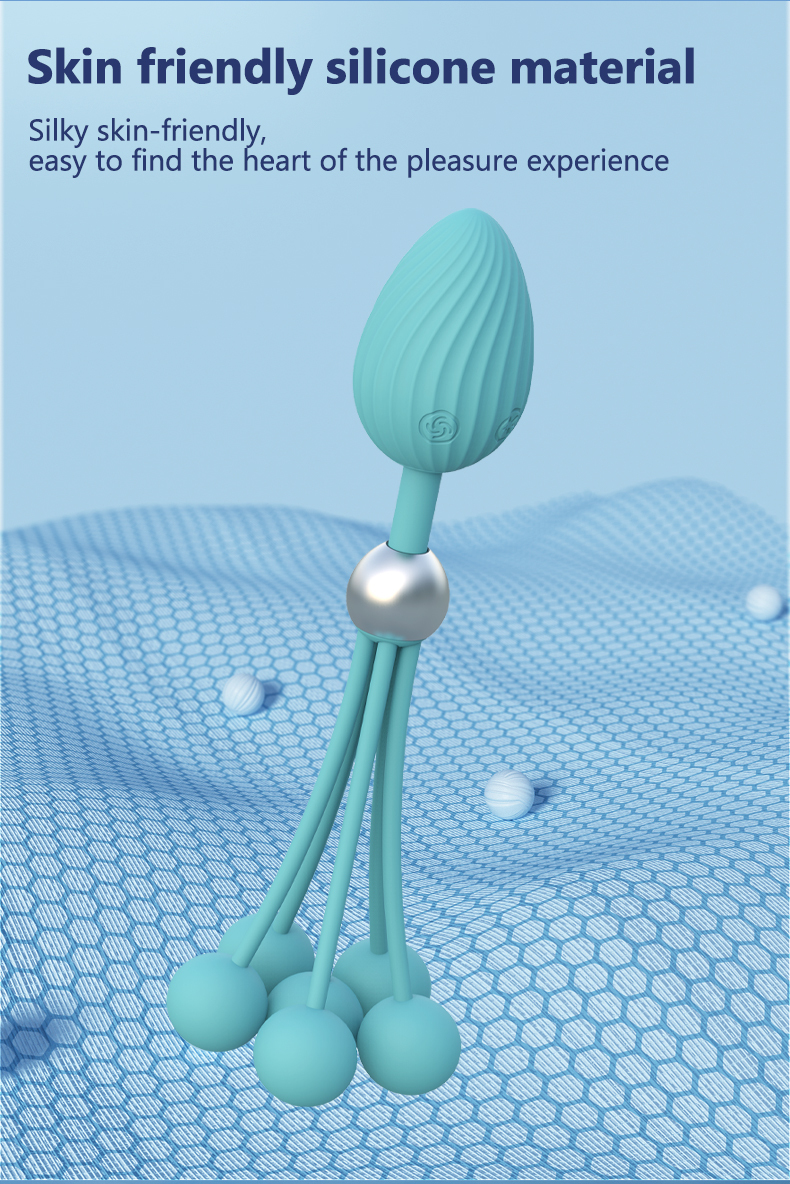 Multi-vibration beads anal plug Hot product for men and women, couples share anal plug with multiple beads, can vibrate into the body