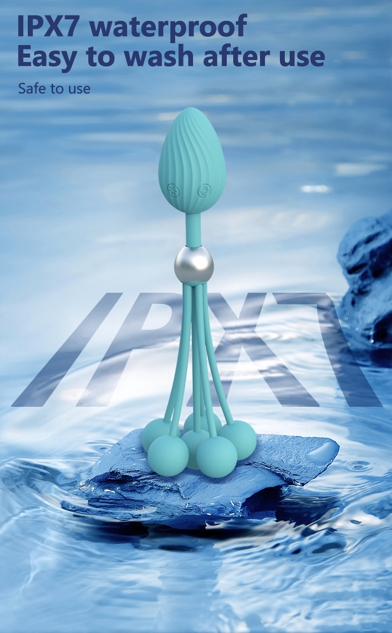 Multi-vibration beads anal plug Hot product for men and women, couples share anal plug with multiple beads, can vibrate into the body
