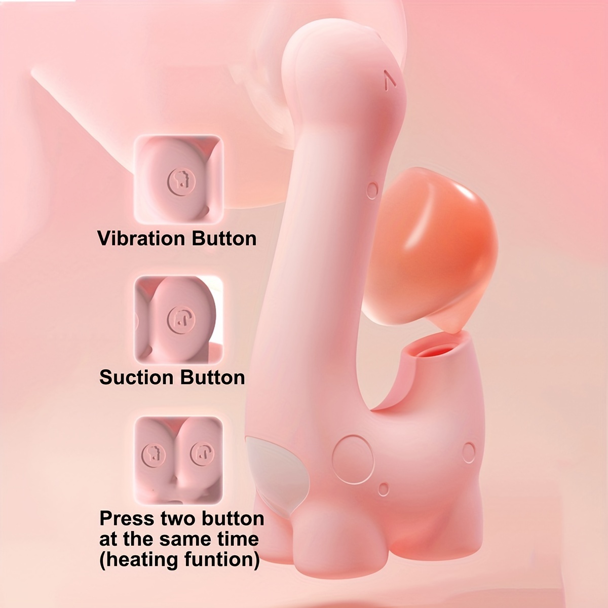 Female dinosaur double-headed vibrating massage stick sucking jumping egg toys wholesale adult sex toys dormitory