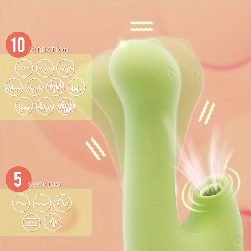 Female dinosaur double-headed vibrating massage stick sucking jumping egg toys wholesale adult sex toys dormitory