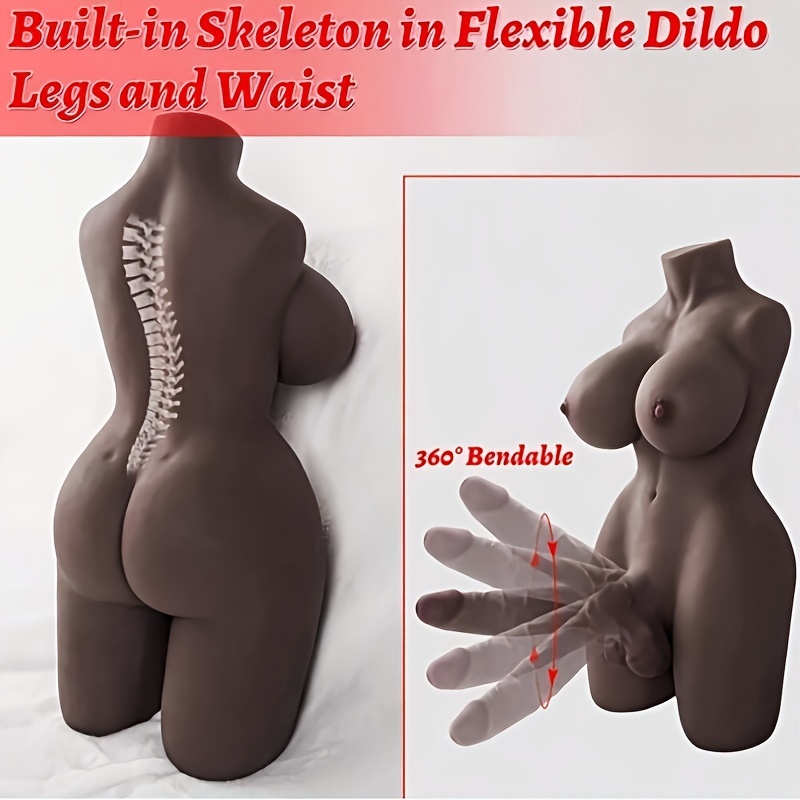 Realistic gay dolls for men, adult toys with anal and breast prostheses, black transgender masturbators, double-headed dildos