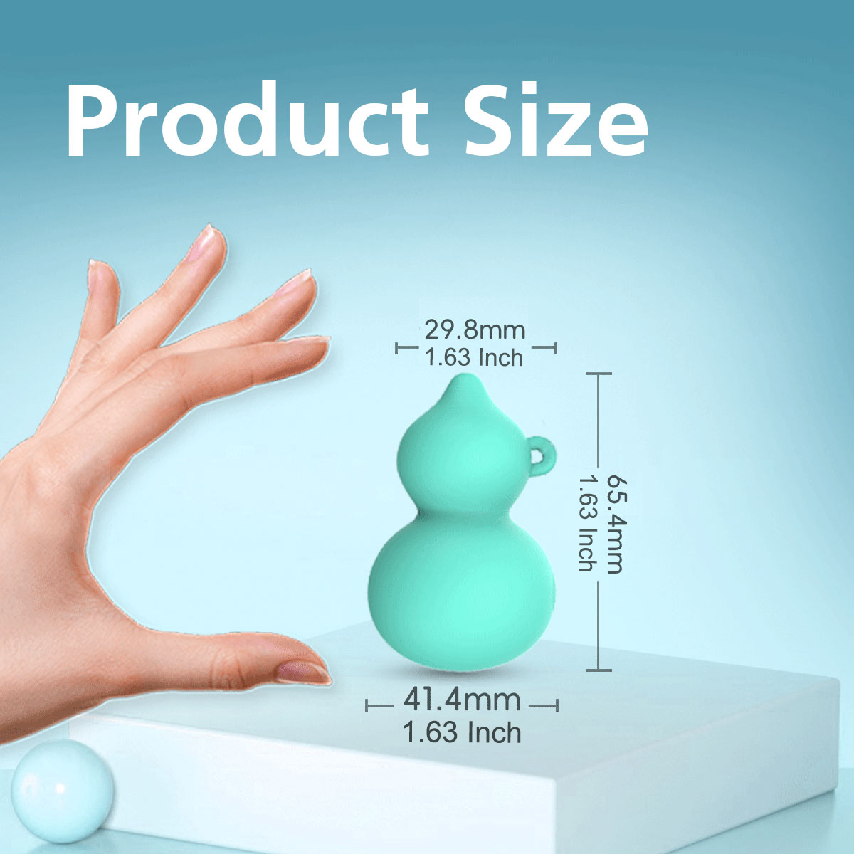  Bullet Vibrator for Women - Soft Full silicone Sucking Vibrator with 10 vibration Modes, Gourd shaped WaterproofVibrating Dildo Personal Massager