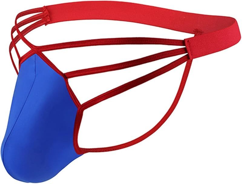 AOWAWO Men's Sexy Ice Silk Thong