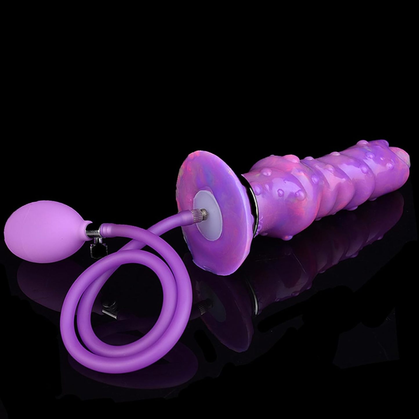 8 Inch Air Pump Dragon Dildo with 5 Balls Egg Laying Sex Toy for Women and Couples