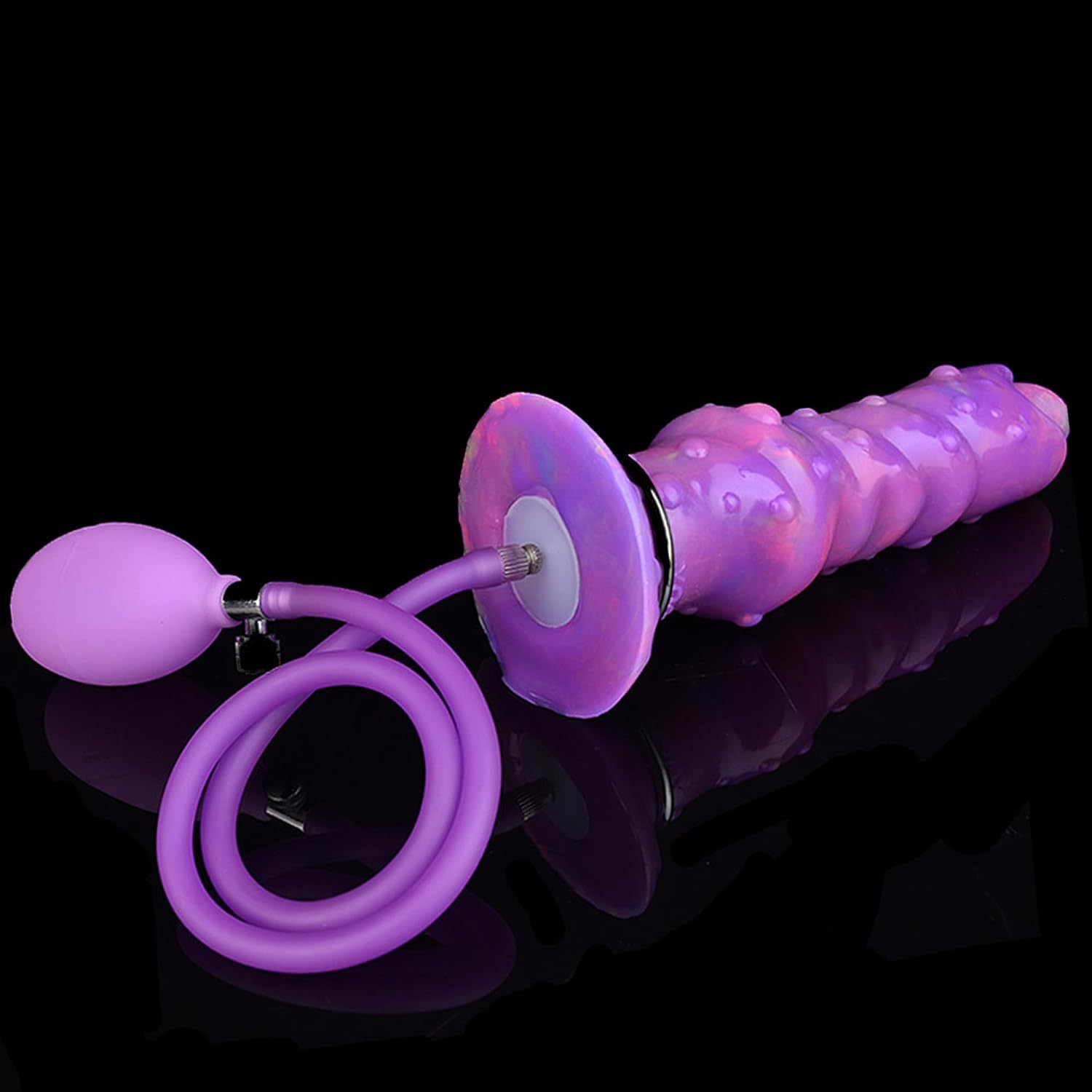 8 Inch Air Pump Dragon Dildo with 5 Balls Egg Laying Sex Toy for Women and Couples